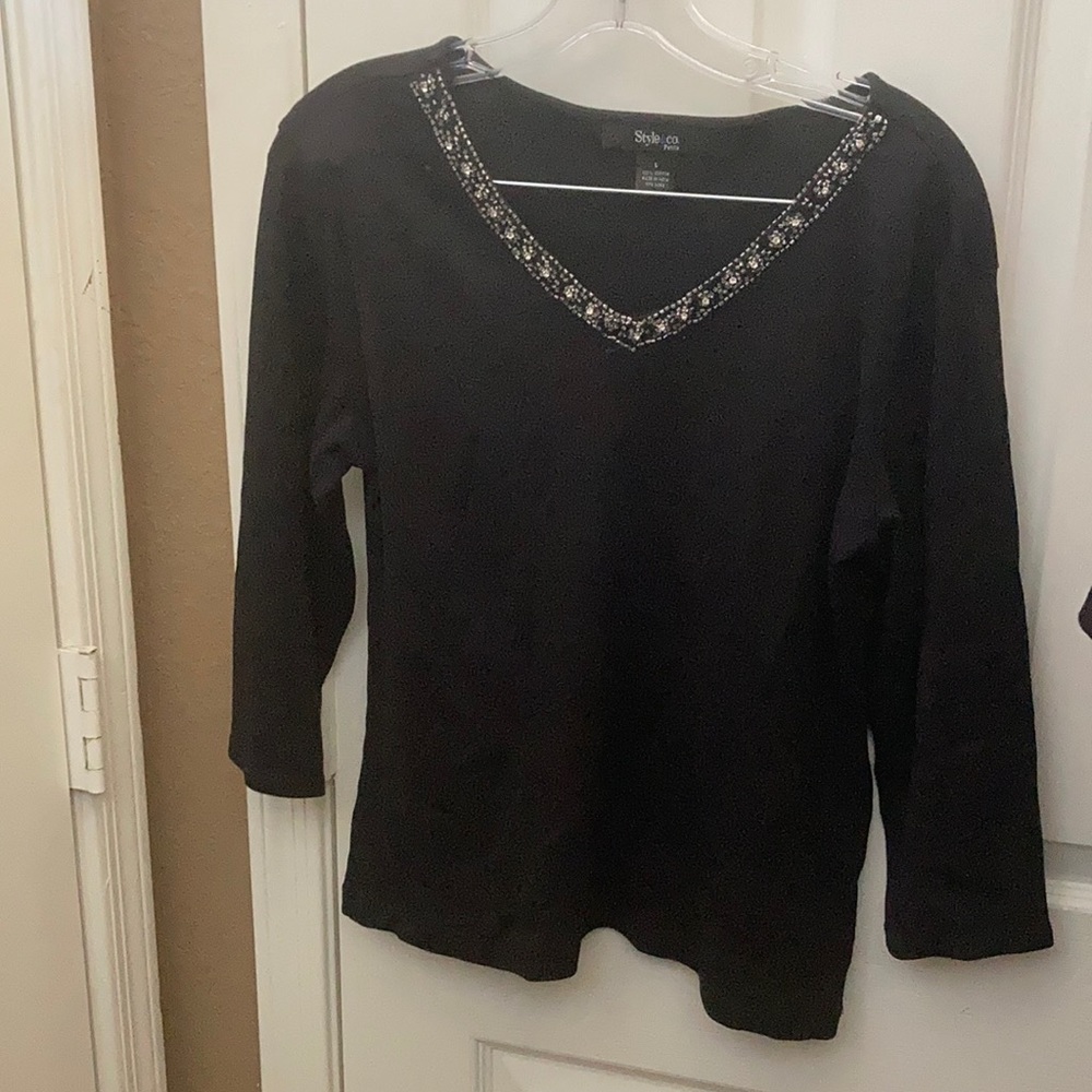 FINAL MARKDOWN Ladies’ Style & co. Embellished T-shirt (LP)
